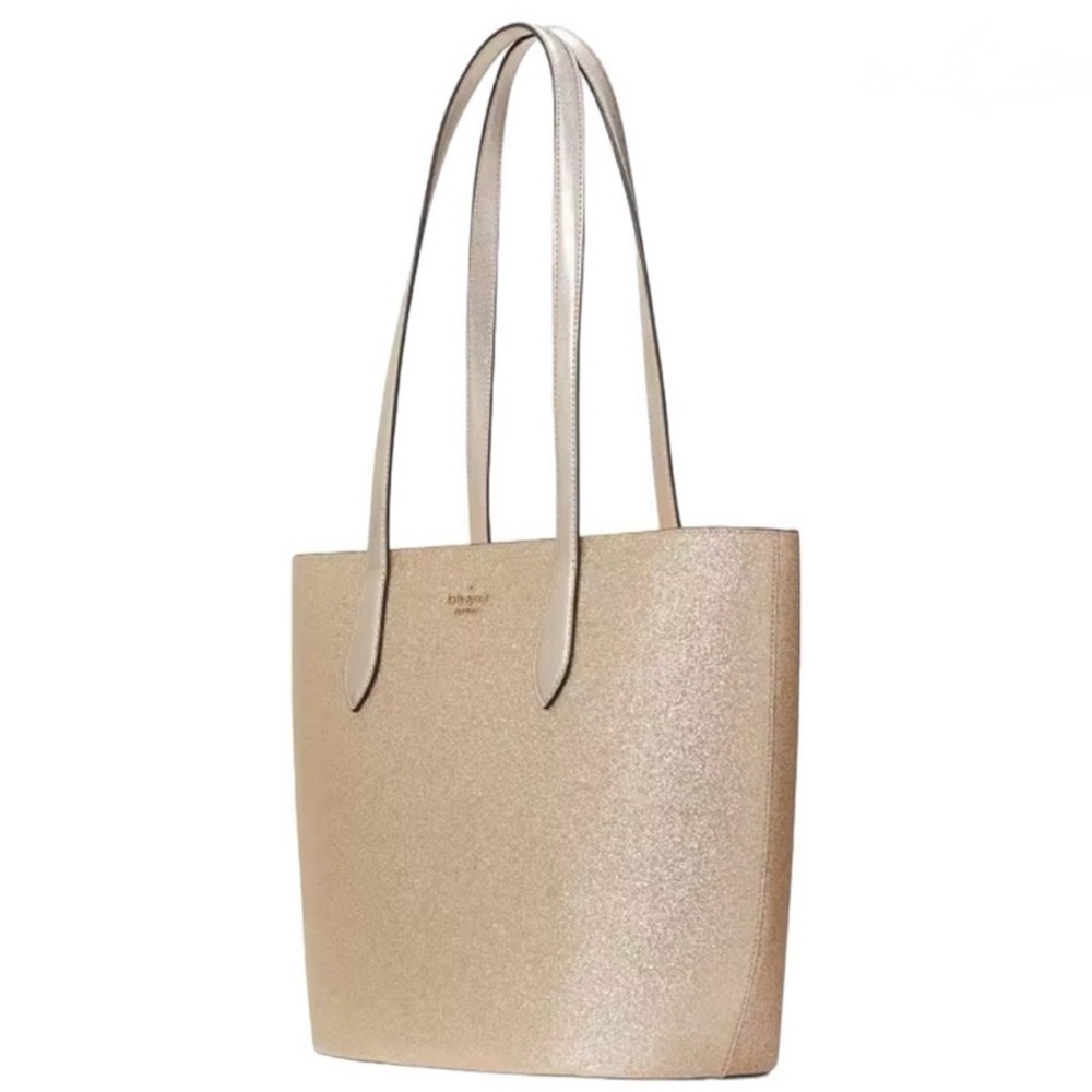 Kate Spade Lrg Gold Glitter Tote Shoulder Bag NWT - Picture 16 of 17